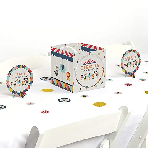Big Dot of Happiness Carnival Circus - Cirque du Soiree - Birthday Party or Baby Shower Centerpiece and Table Decoration Kit Big Dot of Happiness Carnival Circus - Cirque du Soiree - Birthday Party or Baby Shower Centerpiece and Table Decoration Kit