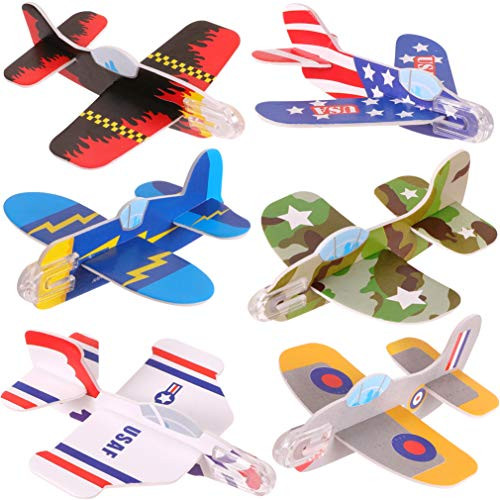 Narwhal Novelties Foam Glider Plane Assortment (144-Pack) Gliders for Kids