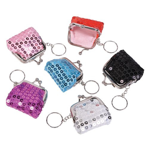 Rhode Island Novelty Mini Sequin Key Chain Purses (1 dz)