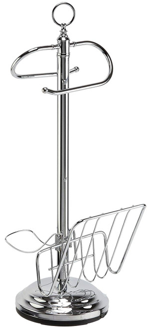 Better Living Products 54542 Toilet Valet Free Standing Toilet Tissue Holder and Dispenser, Chrome Better Living Products 54542 Toilet Valet Free Standing Toilet Tissue Holder and Dispenser, Chrome