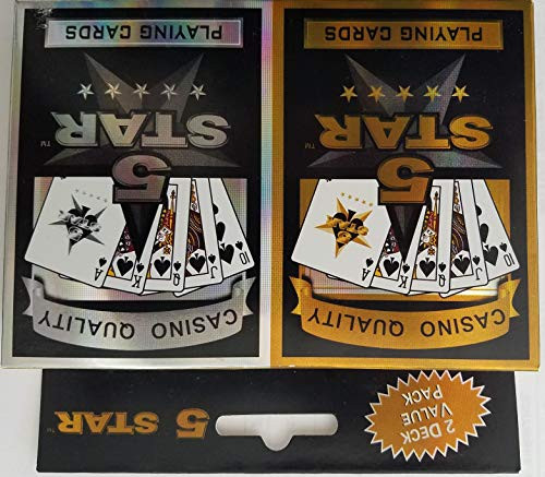 5 Star Playing Cards (2 Deck Pack)