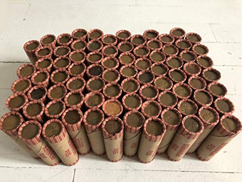 Wheat Penny Roll Old Coins Collection Rare Collectable Indian Head Copper Lincoln Cent Steel Mint Collector Vintage 1909-1958