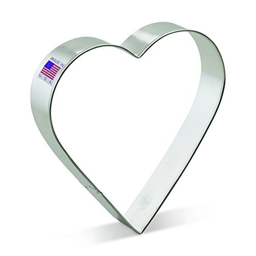 Ann Clark Cookie Cutters Extra Large Heart Cookie Cutter, 5" Ann Clark Cookie Cutters Extra Large Heart Cookie Cutter, 5"