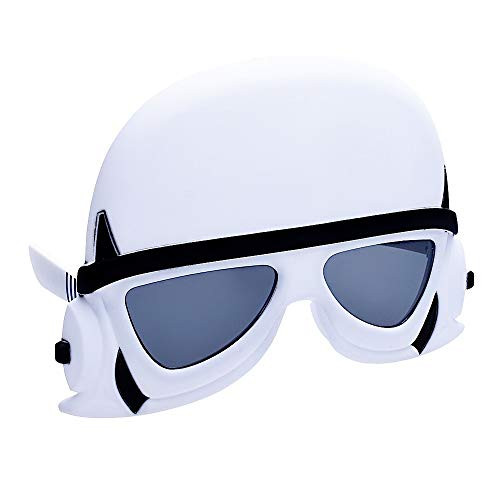 Sun-Staches Star Wars Storm Trooper Officially Licensed, White, Black