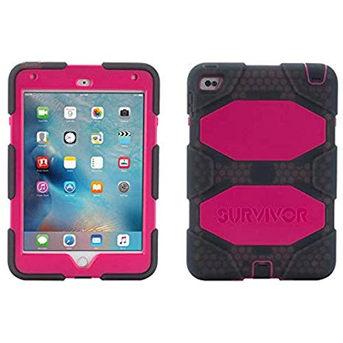 Griffin Rugged Protection Survivor All-Terrain Case for iPad Mini 4 - (Smoke Black/Pink) Griffin Rugged Protection Survivor All-Terrain Case for iPad Mini 4 - (Smoke Black/Pink)