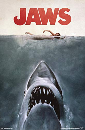 Trends International Jaws-One Sheet Mount Bundle Wall Poster, 22.375" x 34", Multi