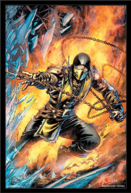 Trends International Wall Poster Mortal Kombat Scorpion Comic, 22.375 x 34