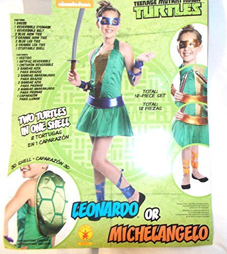 Teenage Mutant Ninja Turtles Leonardo Michelangelo Dress Child Costume 8-10 NIP
