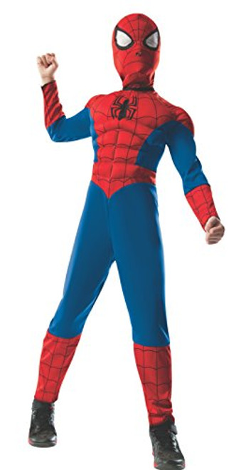 Rubie's Marvel Ultimate Spider-Man 2-in-1 Reversible Spider-Man / Venom Muscle Chest Costume, Child Small - Small One Color