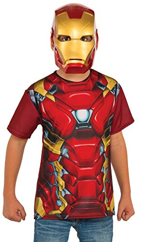 Rubie's Costume Captain America: Civil War Iron Man Child Top and Mask, Large