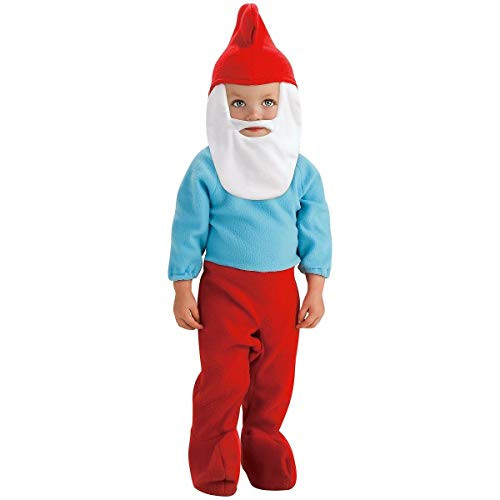 The Smurfs Movie Papa Smurf Romper Costume, Blue, 6-12 Months