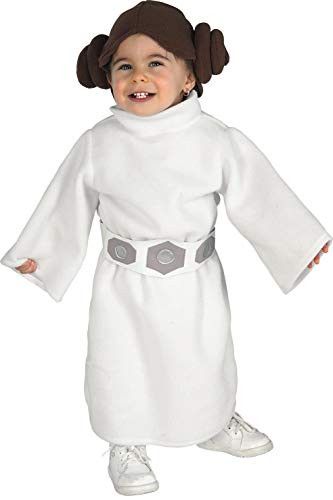 Rubie's Costume Star Wars Princess Leia Romper, White, 6-12 Months