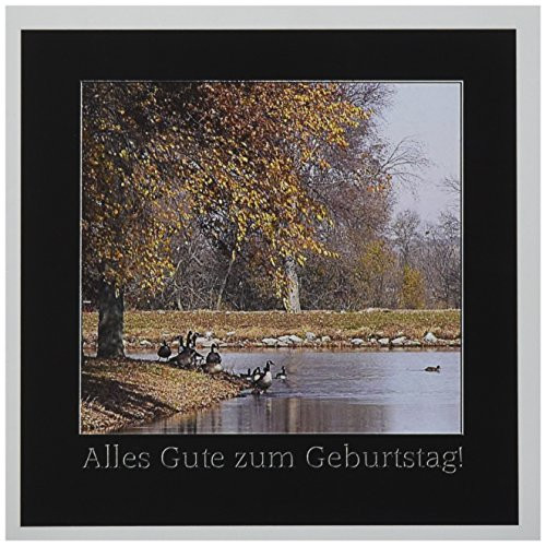 3dRose At the Lake, Alles Gute zum Geburtstag, Happy Birthday in German - Greeting Cards, 6 x 6 inches, set of 12 (gc_43344_2) 3dRose At the Lake, Alles Gute zum Geburtstag, Happy Birthday in German - Greeting Cards, 6 x 6 inches, set of 12 (gc_43344_2)