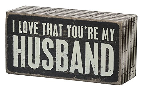 Primitives by Kathy Pinstripe Trimmed Box Sign, 5" x 2.50" Primitives by Kathy Pinstripe Trimmed Box Sign, 5" x 2.50"