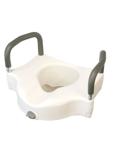 Medline Locking Elevated Toilet Seat with Arms