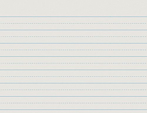 School Smart Alternate Ruled Writing Paper, 1 Inch Ruled Long Way, 11 x 8-1/2 Inches, Pack of 500