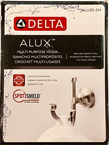 Delta Alux Multi-Purpose Hook (Brushed Nickel Finish, 1)