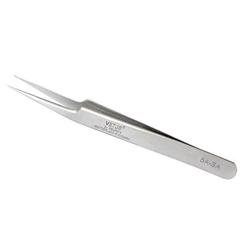 Vetus Tweezer Non-magnetic Stainless Steel Pointed Tip 5A-SA