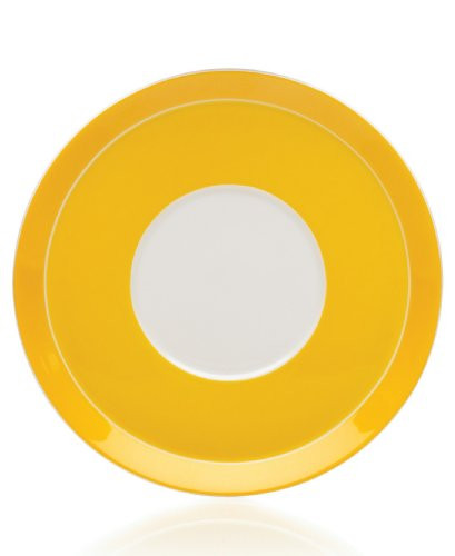 Mikasa Circle Chic Tea Saucer, 6.5-Ounce, Yellow
