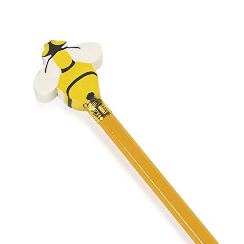 Bumble Bee Pencil Top Eraser (set of 24)