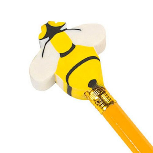 Busy Bee Eraser Pencil Toppers (2 dz)