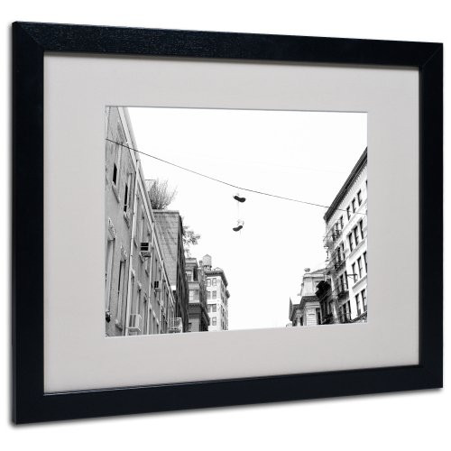 Lil Italy Canvas Wall Art by Miguel Paredes, Black Frame, 16 by 20-Inch