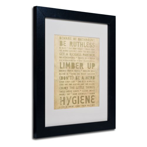 Zombieland by Megan Romo Canvas Wall Artwork, Black Frame, 11 by 14-Inch