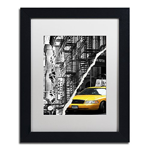 Live in New York by Philippe Hugonnard Artwork, 11 by 14", White Matte/Black Frame