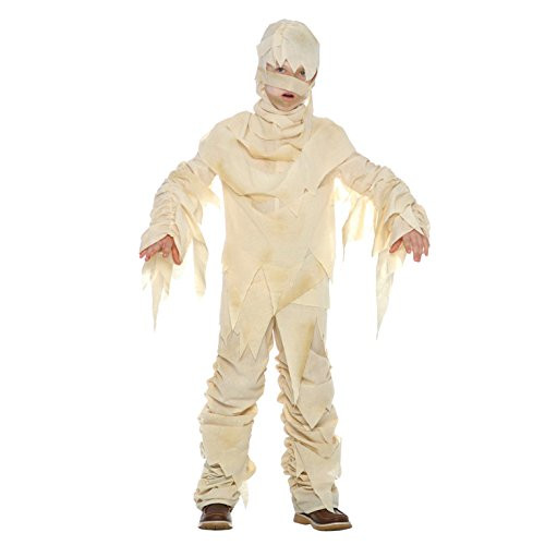 Boys Mummy Costume for Kids Ancient Egypt Childs Egyptian Bandaged Fancy Dress  Medium (Age 6-8)
