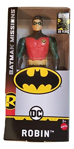 DC Comics Batman Missions 6 Inch Robin Basic Action Figure in Window Box