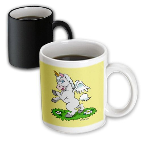 3dRose Unicorn Art on Yellow Magic Transforming Mug, 11-Ounce 3dRose Unicorn Art on Yellow Magic Transforming Mug, 11-Ounce