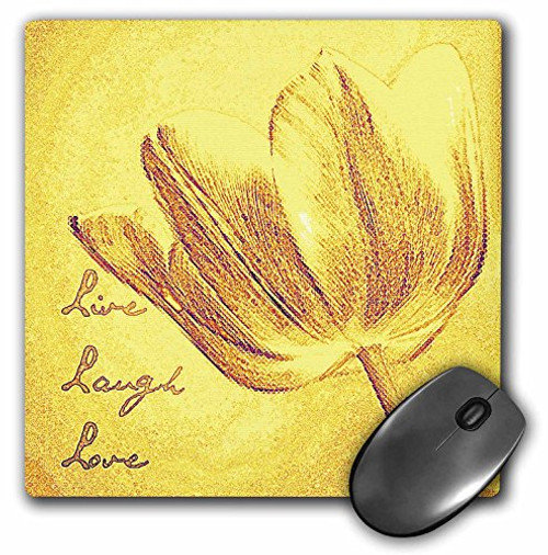 3dRose LLC 8 x 8 x 0.25 Inches Mouse Pad, Yellow Tulip Sketch (mp_43950_1) 3dRose LLC 8 x 8 x 0.25 Inches Mouse Pad, Yellow Tulip Sketch (mp_43950_1)