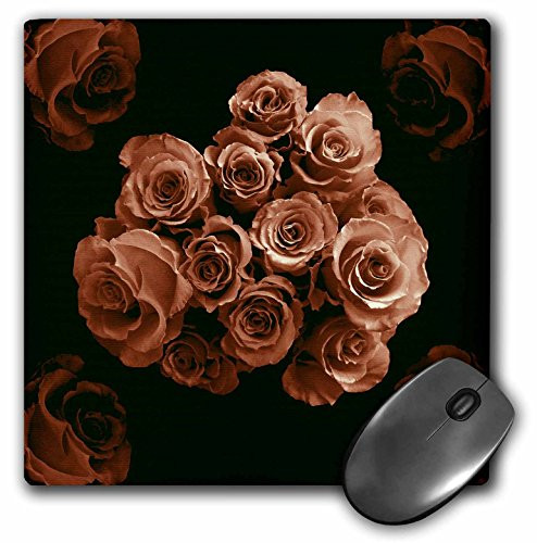 3dRose LLC 8 x 8 x 0.25 Inches Mouse Pad, Dreamy Cocoa Brown Rose (mp_29863_1)