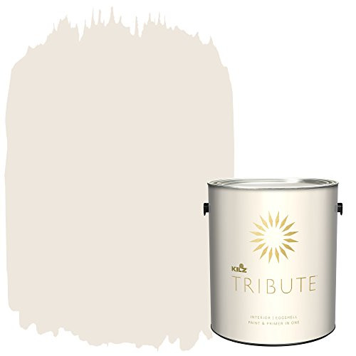 KILZ TRIBUTE Interior Eggshell Paint and Primer in One, 1 Gallon, Windmill White (TB-10)