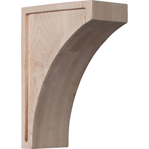 Ekena Millwork CORW03X05X08LWAL Wood Corbel, 3"W x 5 1/2"D x 8"H, Alder