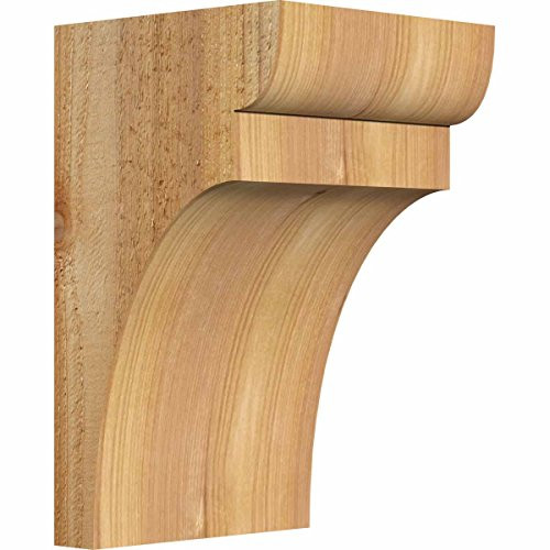 Ekena Millwork COR06X06X10YOR00RWR Yorktown Rough Sawn Corbel, 6"D x 10"H, 6" W Western Red Cedar