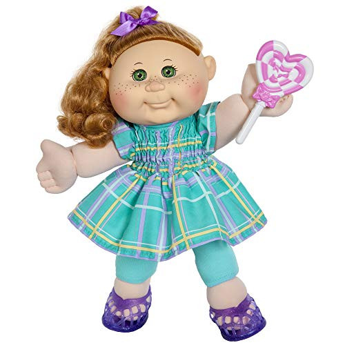 Cabbage Patch Kids, CPK 14" Kids -  Red Hair/Green Eye Girl Doll, Comes  with Lots of Licks' Accessories