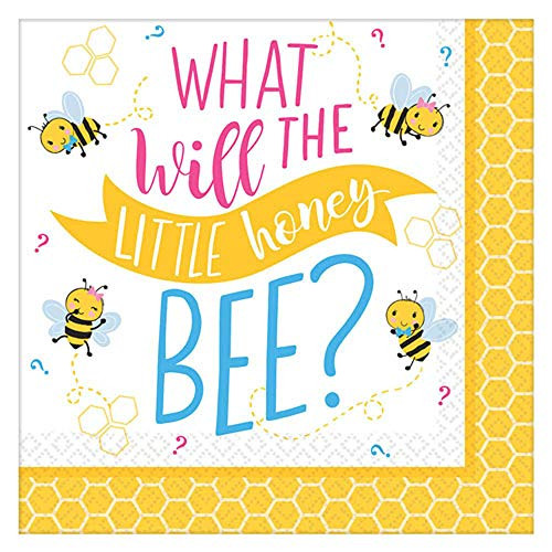 Baby Shower 'What Will it Bee?' Small Napkins (16ct)