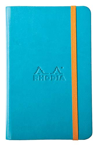 Rhodia Rhodiarama Webnotebook - Lined 96 sheets - 3 1/2 x 5 1/2 - Turquoise Cover