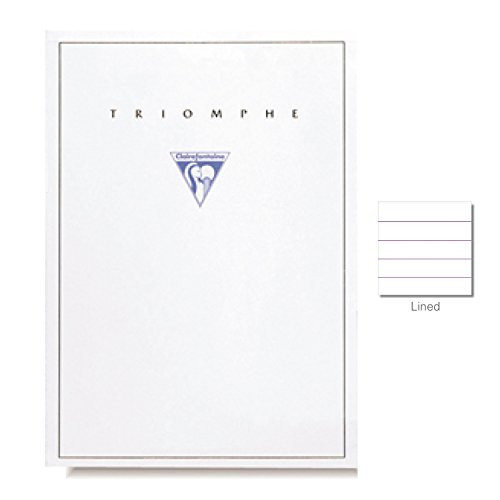 Clairefontaine Blank Writing Paper (8 1/4 x 11 3/4, Ruled Tablets, Extra White)