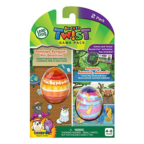 LeapFrog RockIt Twist Dual Game Pack: Penelope Penguin: Pet Detective and Animals, Animals, Animals