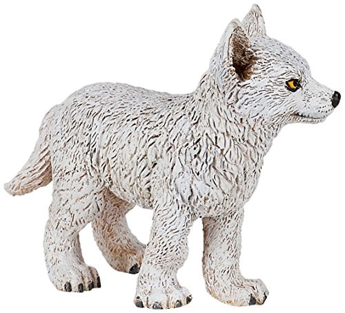Papo Young Polar Wolf Figure, Multicolor