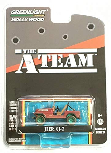 Greenlight Chase Green Machine 44840-C Hollywood Series 24 - The A-Team (1983-87 TV Series) - Jeep CJ-7 1:64 Scale