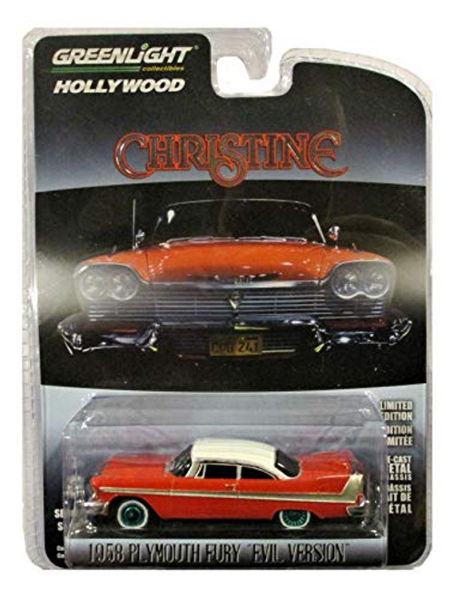 Greenlight Chase Green Machine 44840-B Christine (1983) - 1958 Plymouth Fury (Evil Version with Blacked Out Windows) 1:64 Scale