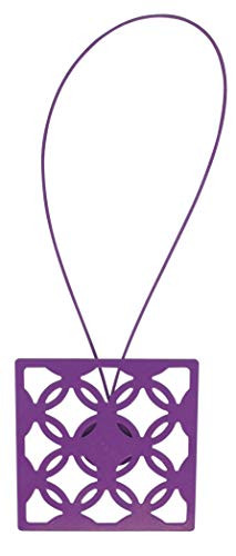 EVIDECO L288383 Metal Geometric Tieback with Magnet Circles-Purple, 3" W x 19" H x 0.1" D, Purole