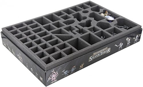 Feldherr ATEZ060BO 60 mm (2.36 inches) Foam Tray with 52 compartments for The Warhammer Quest - Silver Tower Board Game Box