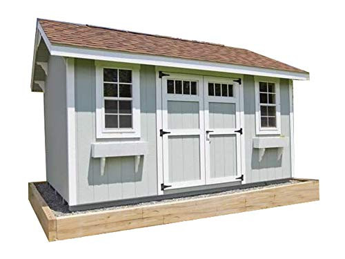Saltbox Roof Storage Shed Plans DIY Backyard Garden Shed Barn Building 10'x20'