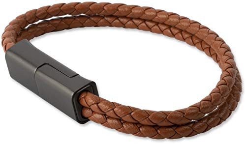 4smarts USB Type-C Charging Wristband (Brown, L)