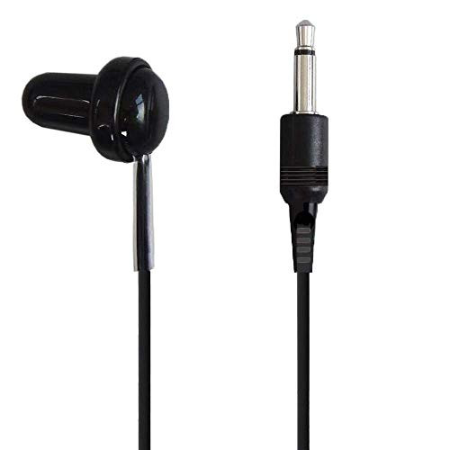 WEUTOP 9.9ft monaural Earphone 0.011ft monaural Mini Plug one Ear Earphone Black