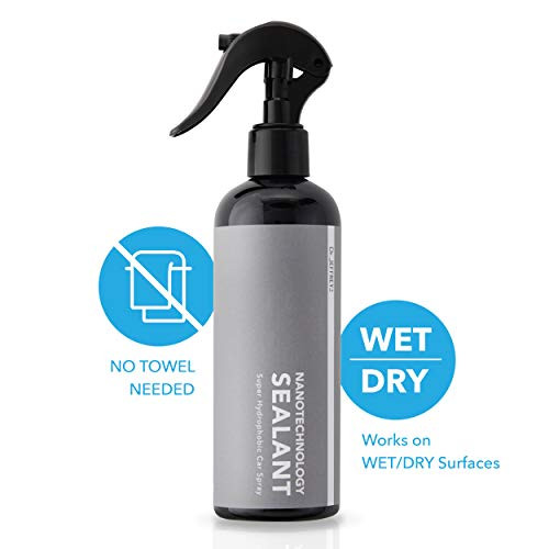Dr. Jeffreys Hydrophobic Car Spray Sealant, Fast and Easy, Wet-Applied Nanotechnology Coating, UV Protection, ?hat Carguys Love, Shine & Shield on Car Painting and All Types of Surfaces(10 oz)